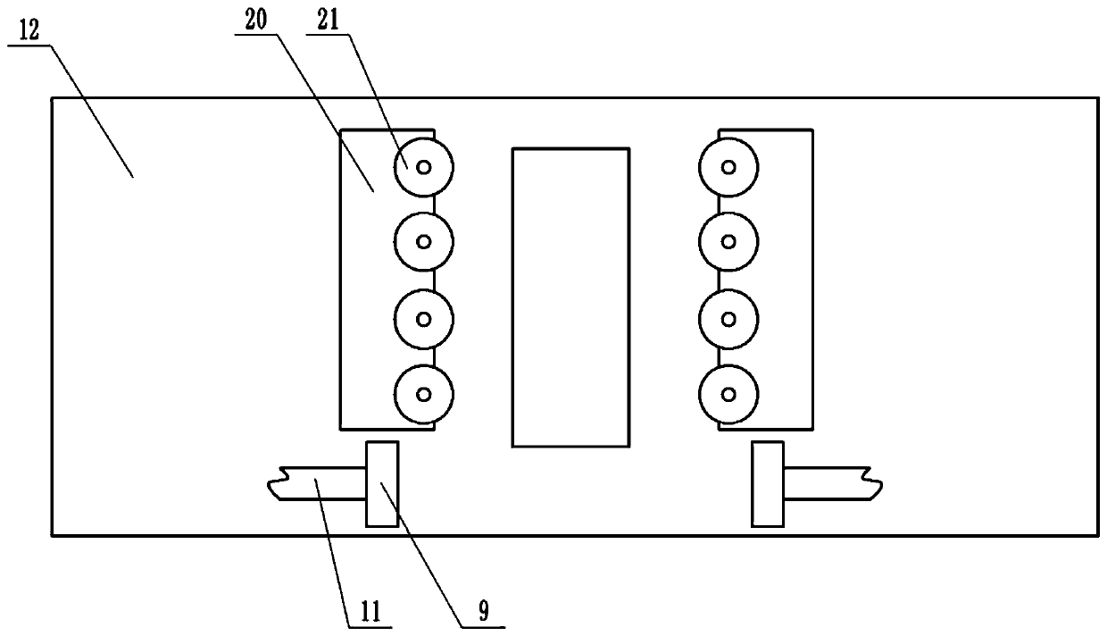 Wood hole-opening device for table