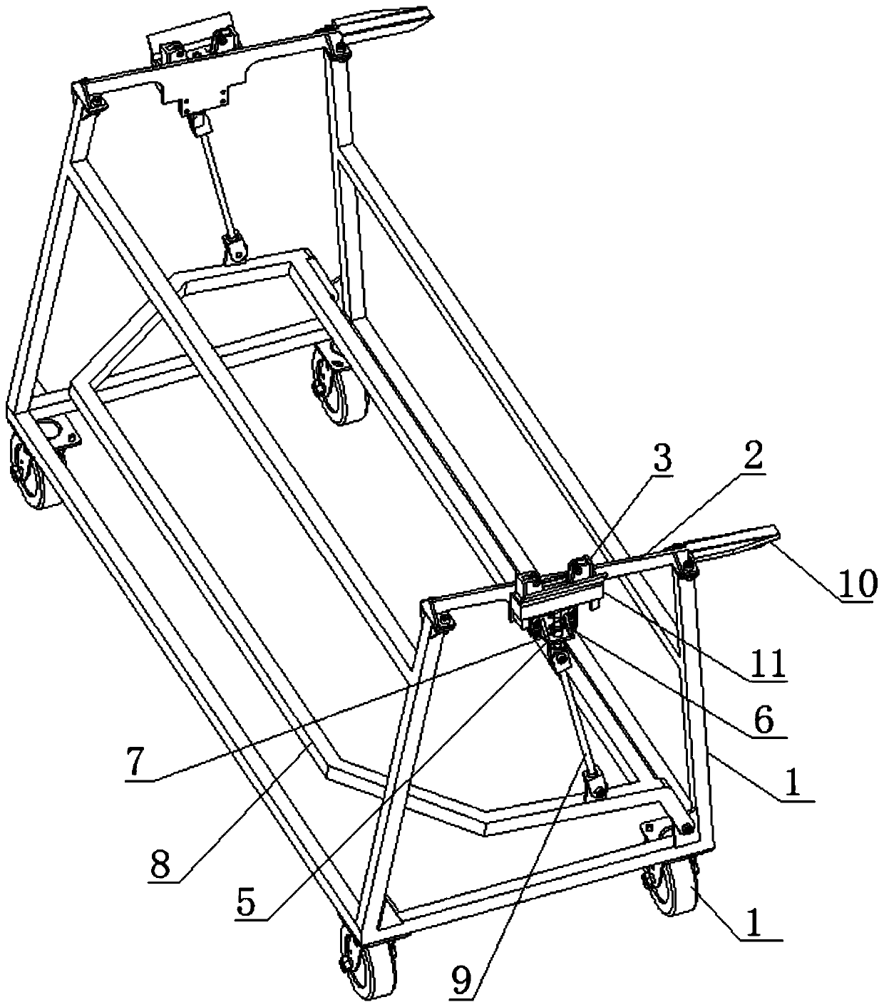 Cloth roll taking and changing mechanism