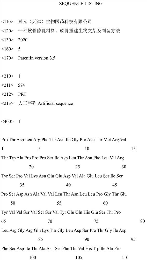 Cartilage repair material, and cartilage reconstruction biological scaffold and preparation method thereof