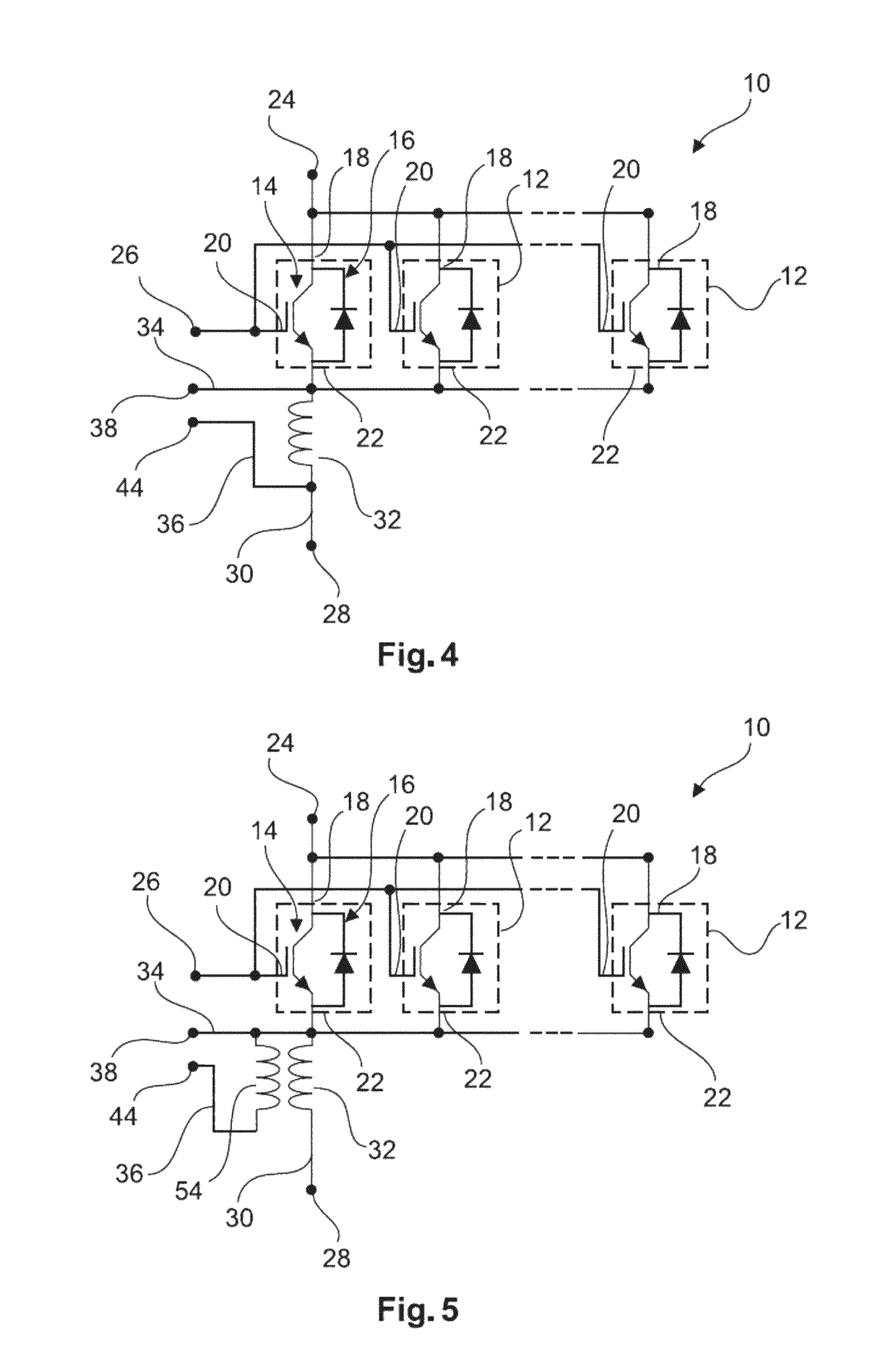 Semiconductor module with two auxiliary emitter conductor paths