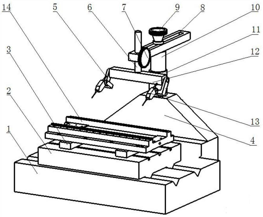 A device and method for geometric accuracy measurement and error compensation of dicing machine