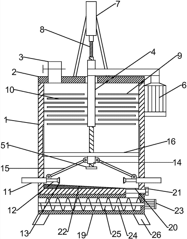 Construction cement and yellow sand mixing device with high efficiency