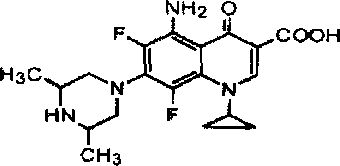 Lung-targeting sparfloxacin microsphere for animal and birds and its preparing method