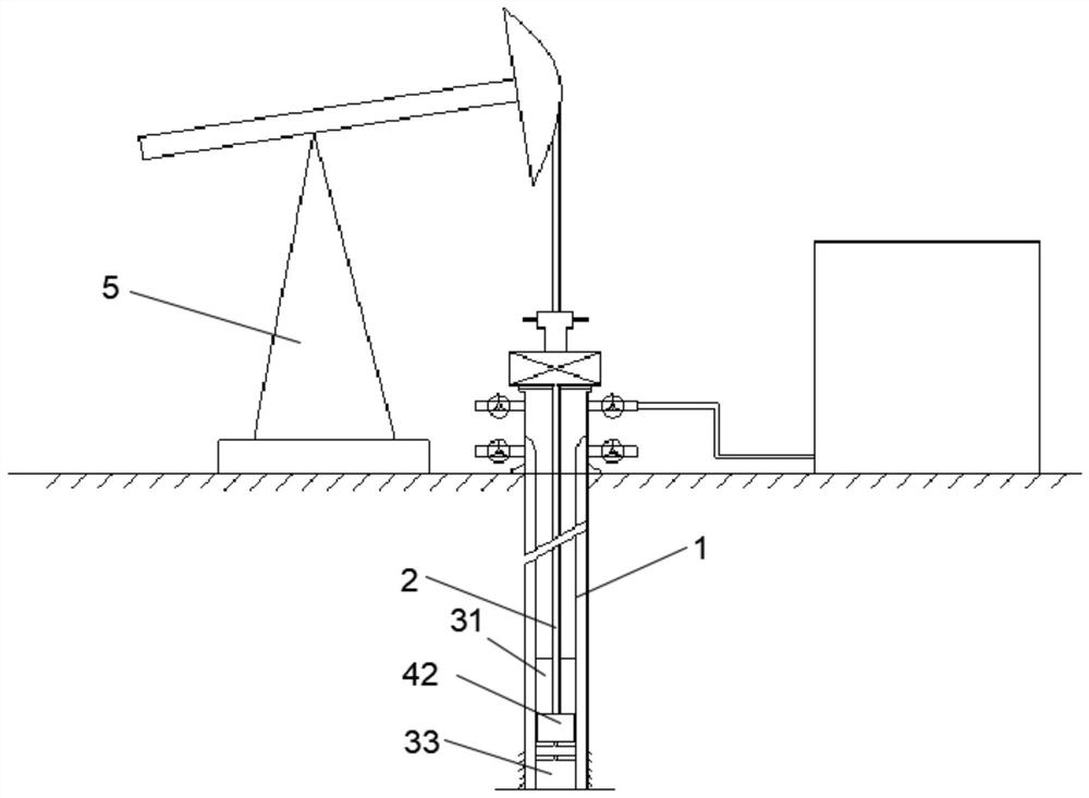 Underground reciprocating type water injection device