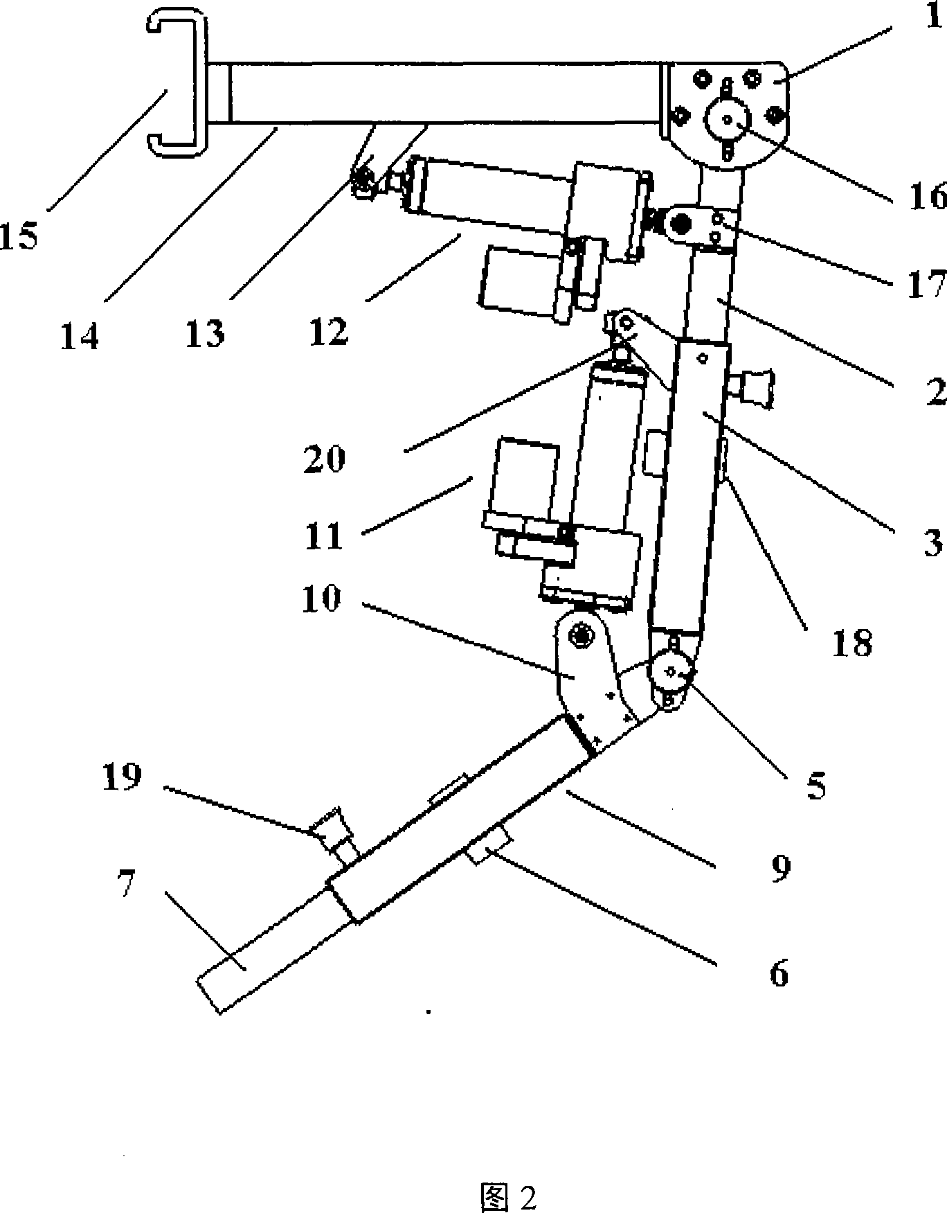 Automatic gait correcting device in lower limb rehabilitation