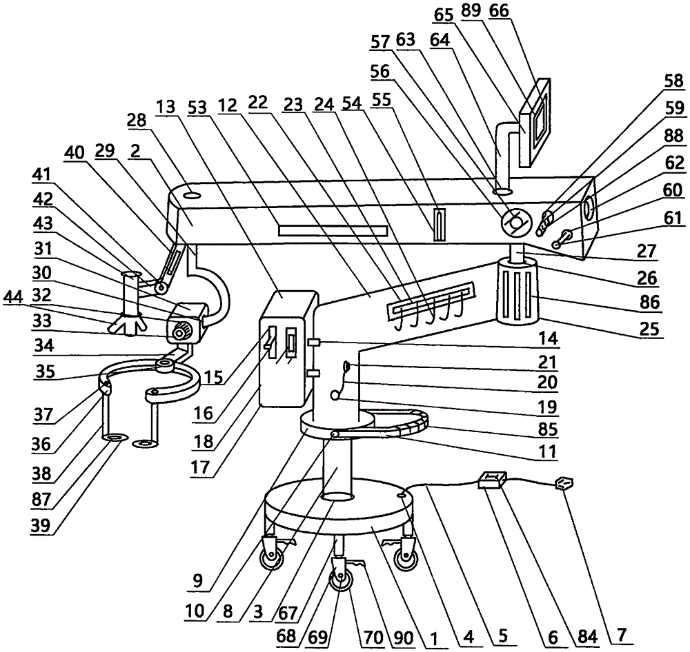 Neurosurgical head binding operating microscope