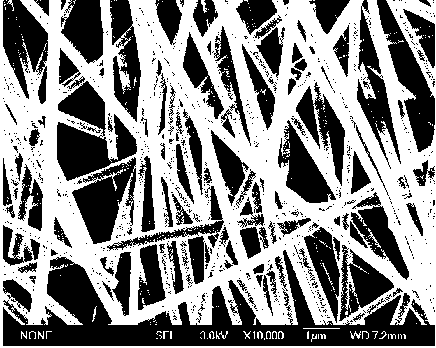 Silicon oxide/titanium oxide composite mesoporous flexible non-woven fiber membrane, and preparation method and application thereof