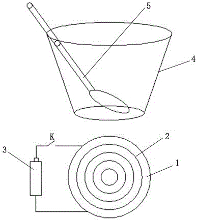 Electromagnetic induction heating vacuum cup coaster