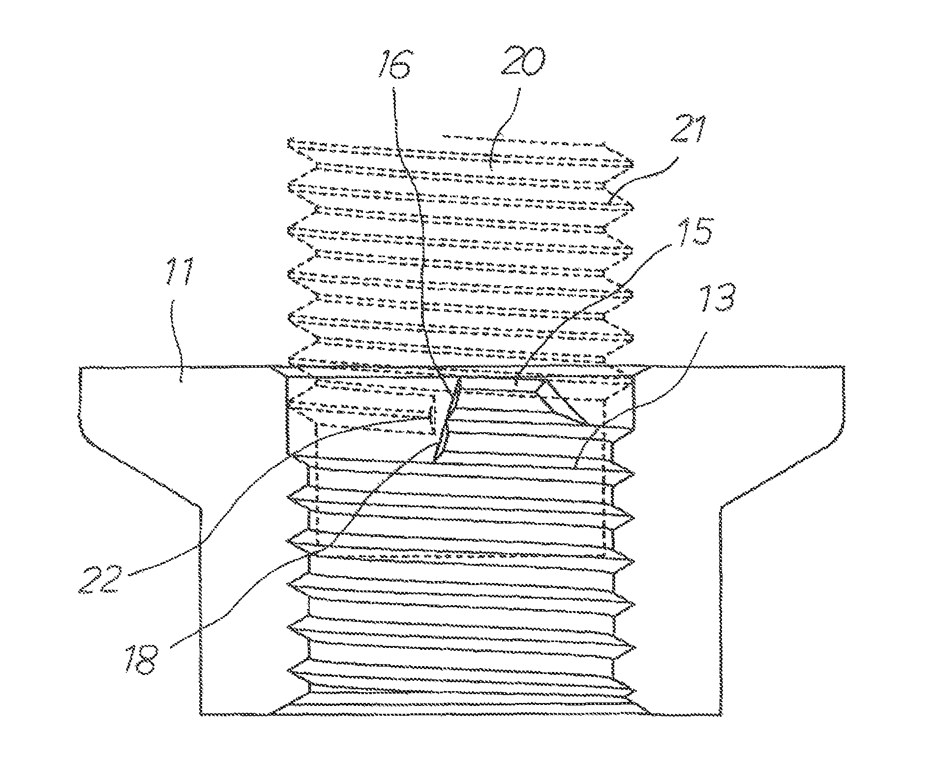 Female screw component and fastening component utilizing the same