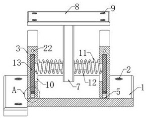 Multi-degree-of-freedom weak connection joint additionally provided with steel elevator shaft