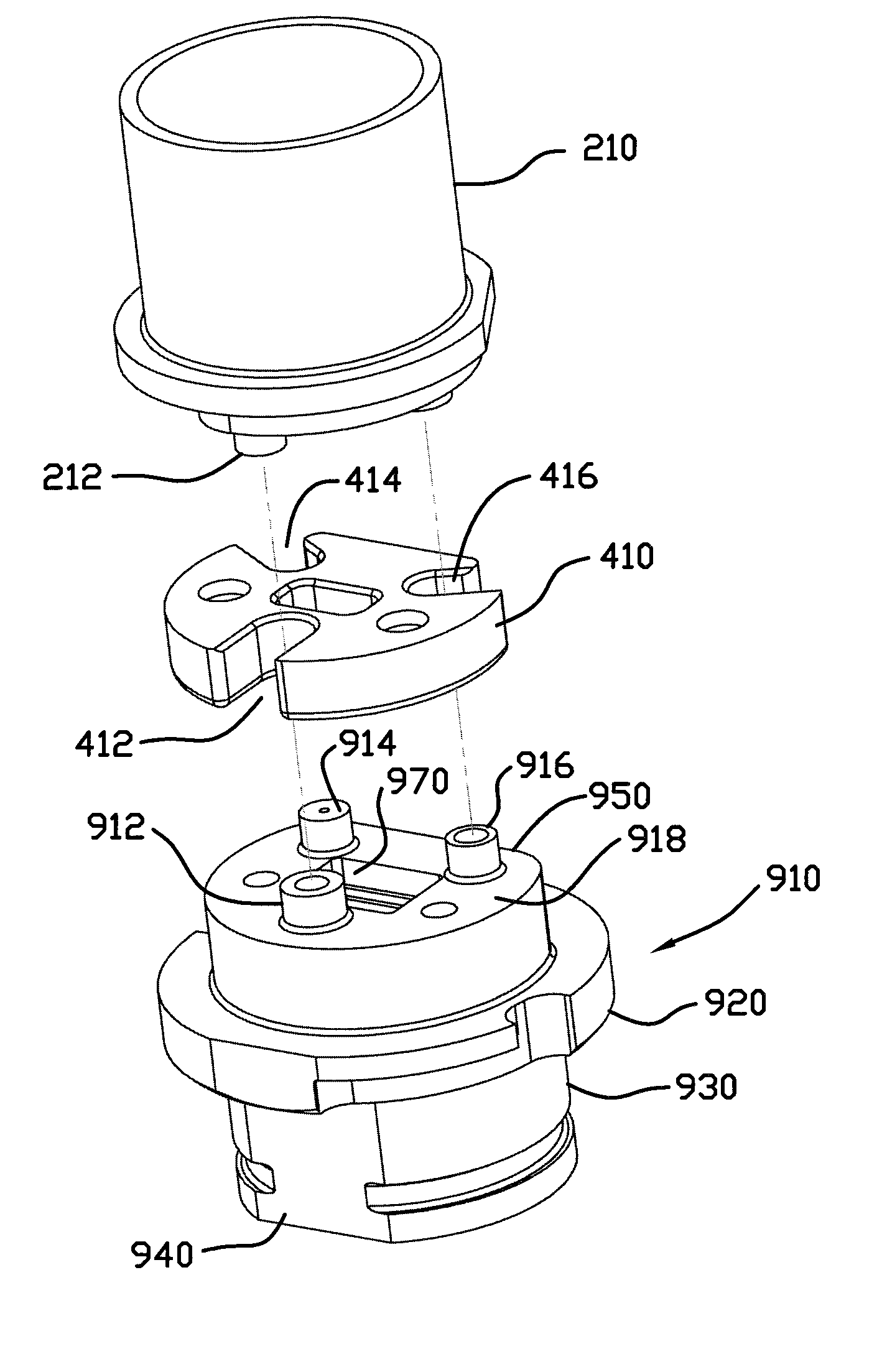 Multi-fiber optical connect