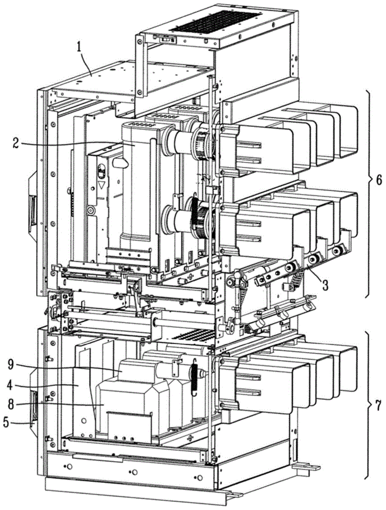 Door interlock device for transformer room of vacuum circuit breaker