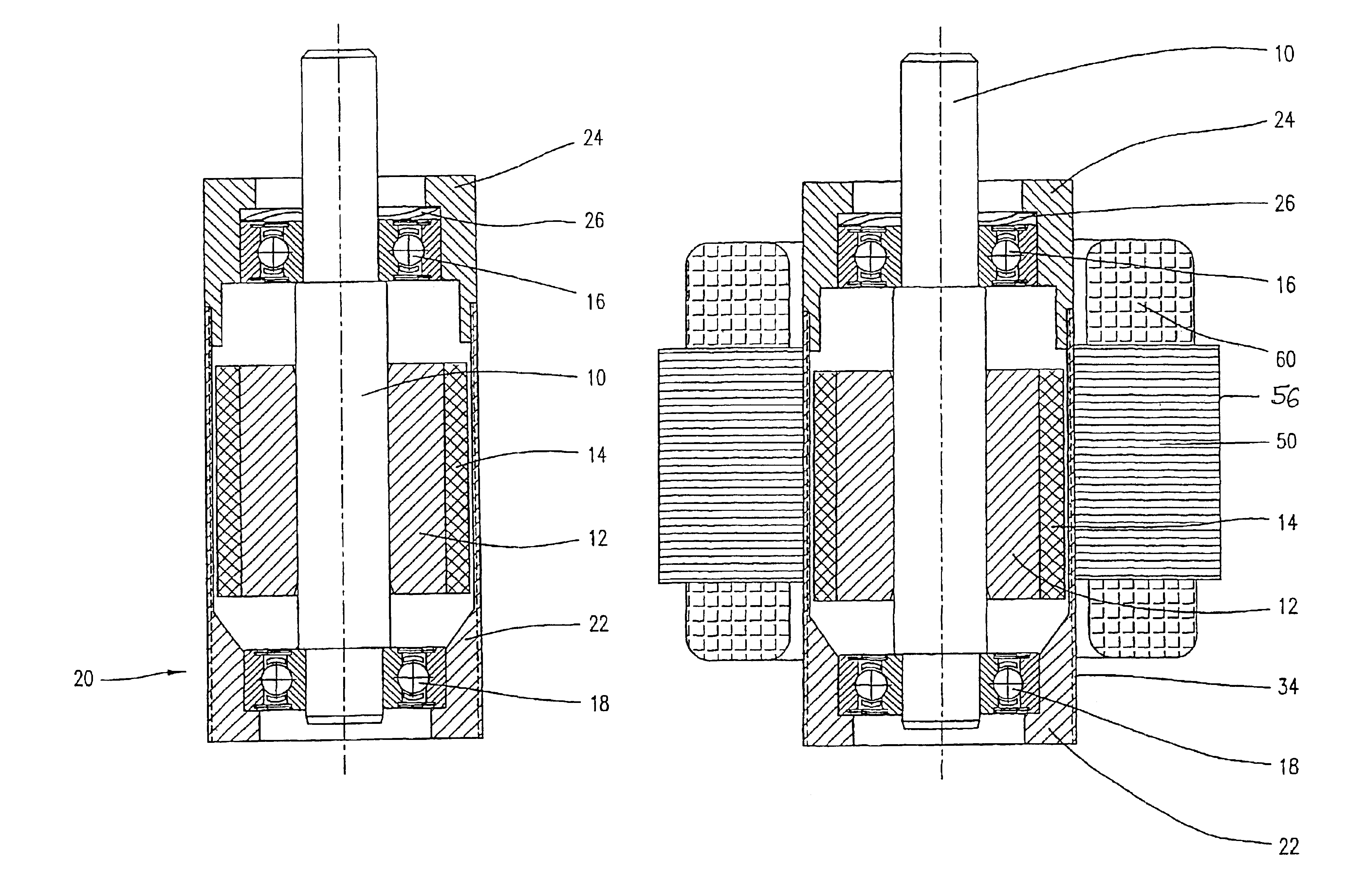 Rotor assembly for an electric motor and electric motor with internal rotor