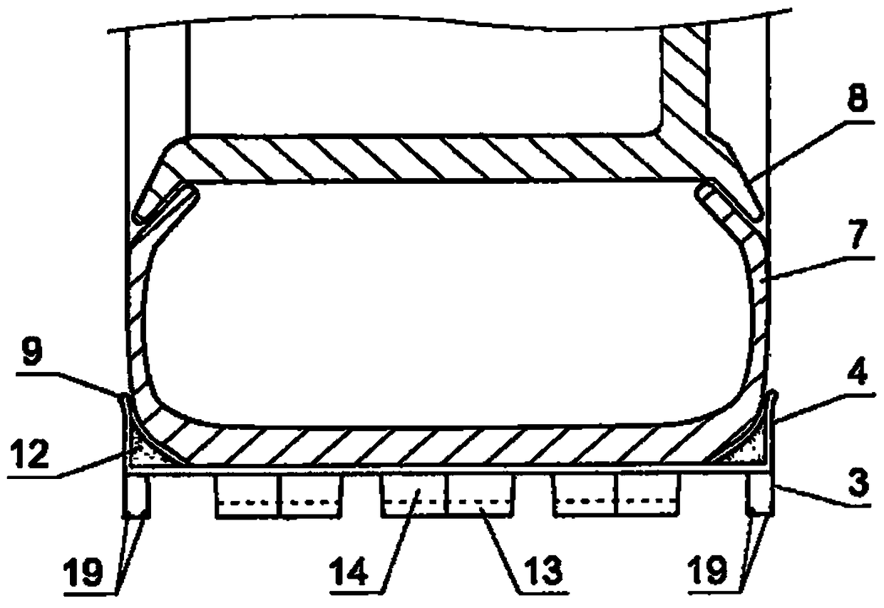 Automobile anti-sideslip hinge