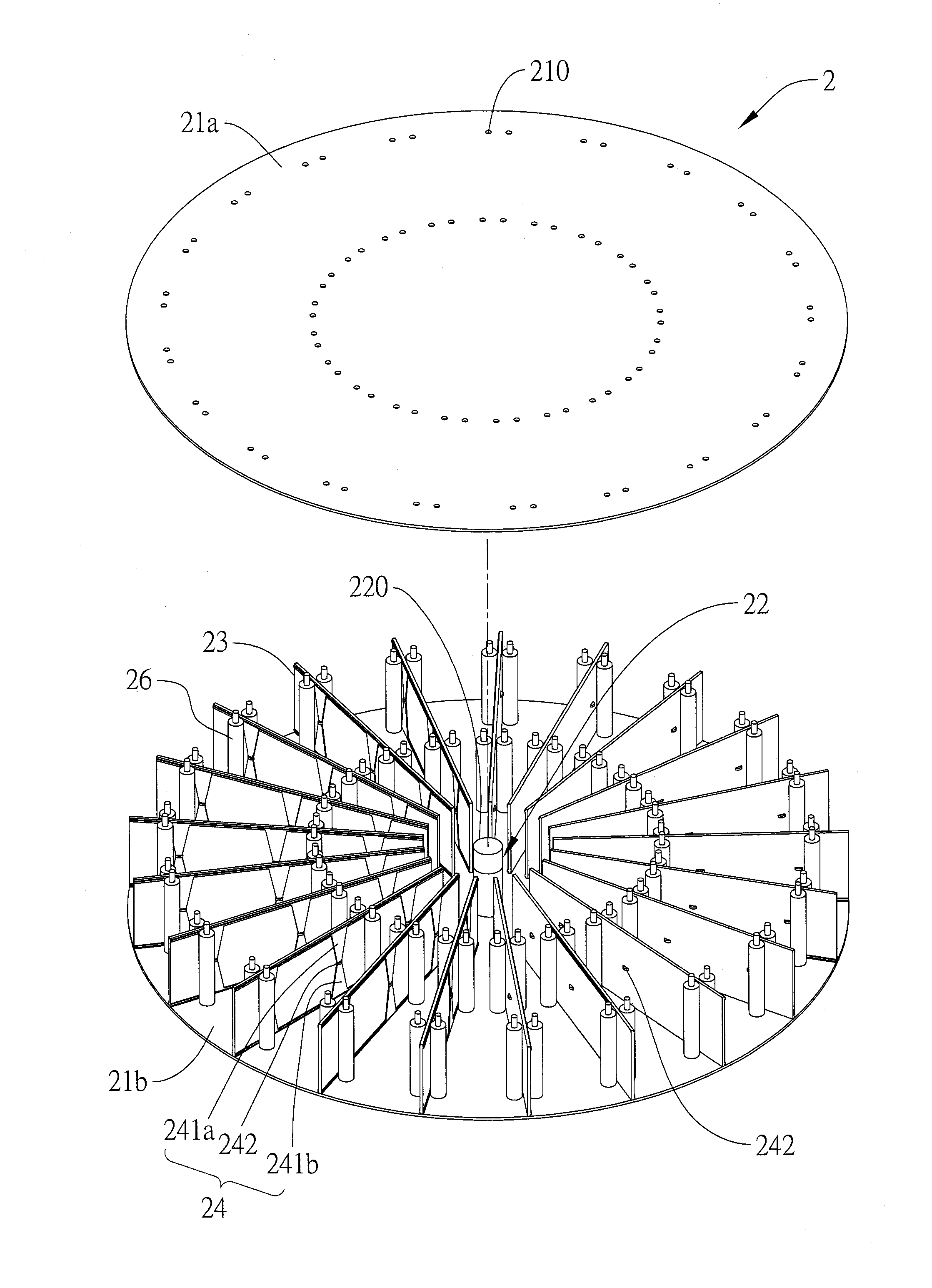 Beam steering antenna structure