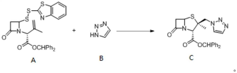 Method for electrochemical synthesis of tazobactam key intermediate