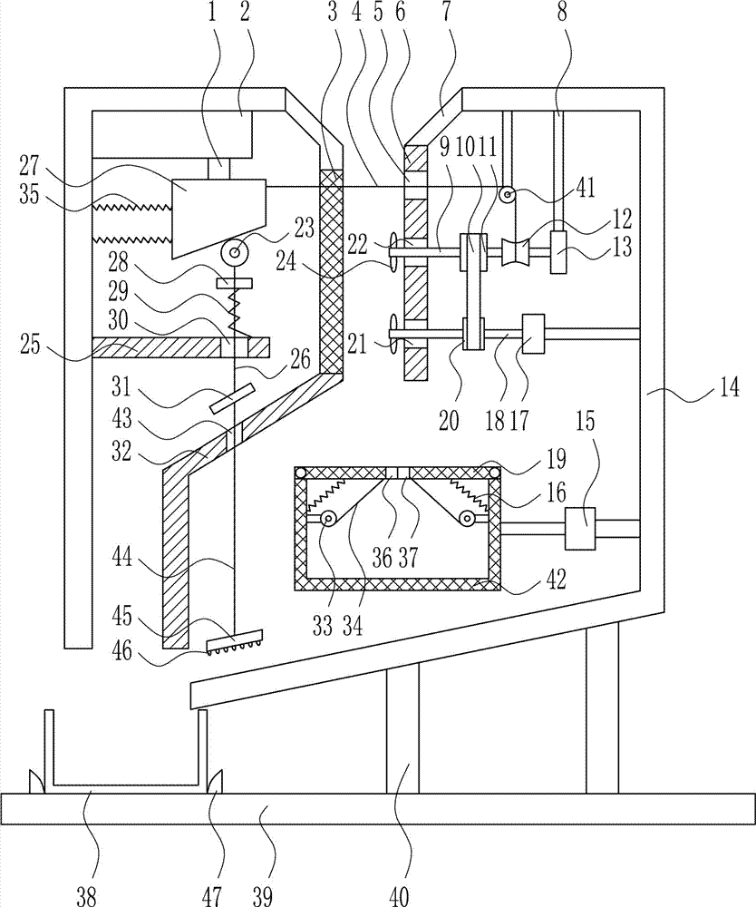 Rapid rapeseed screening device for rapeseed oil pressing