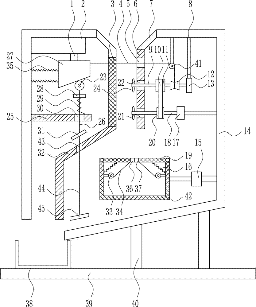 Rapid rapeseed screening device for rapeseed oil pressing