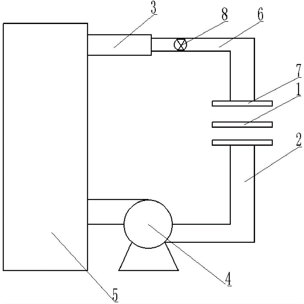 Non-woven fabric lapping machine air supply mechanism