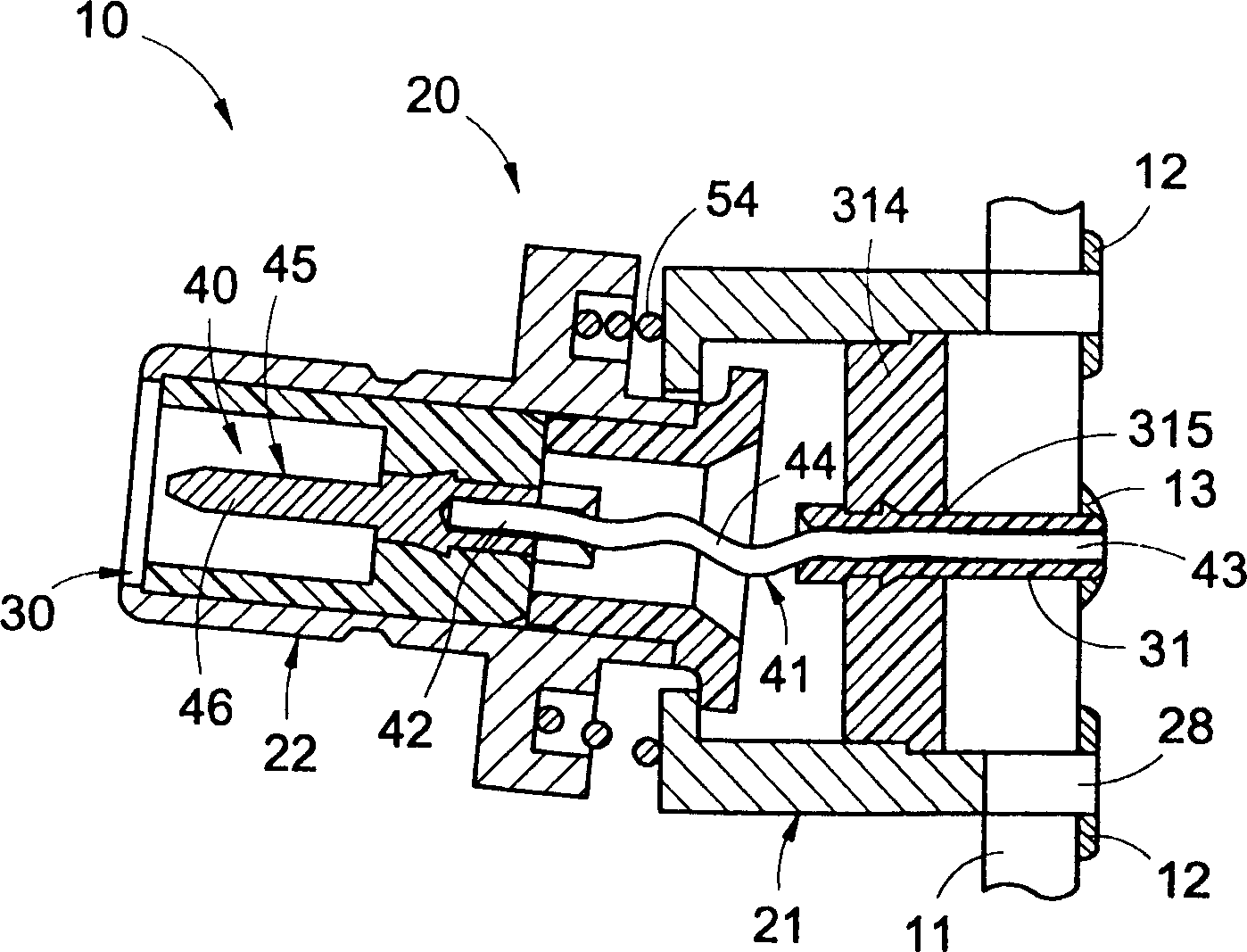 Floating coaxial connector