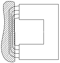 Internal-hole high-frequency quenching induction coil