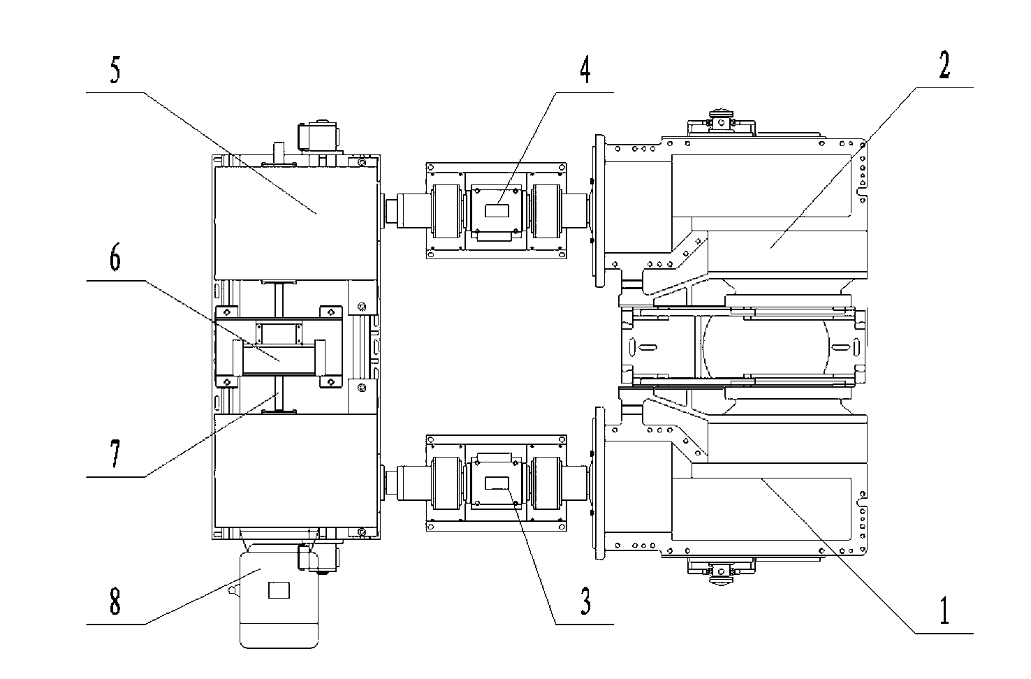 Megawatt level mechanical total power sealed gear test-bed