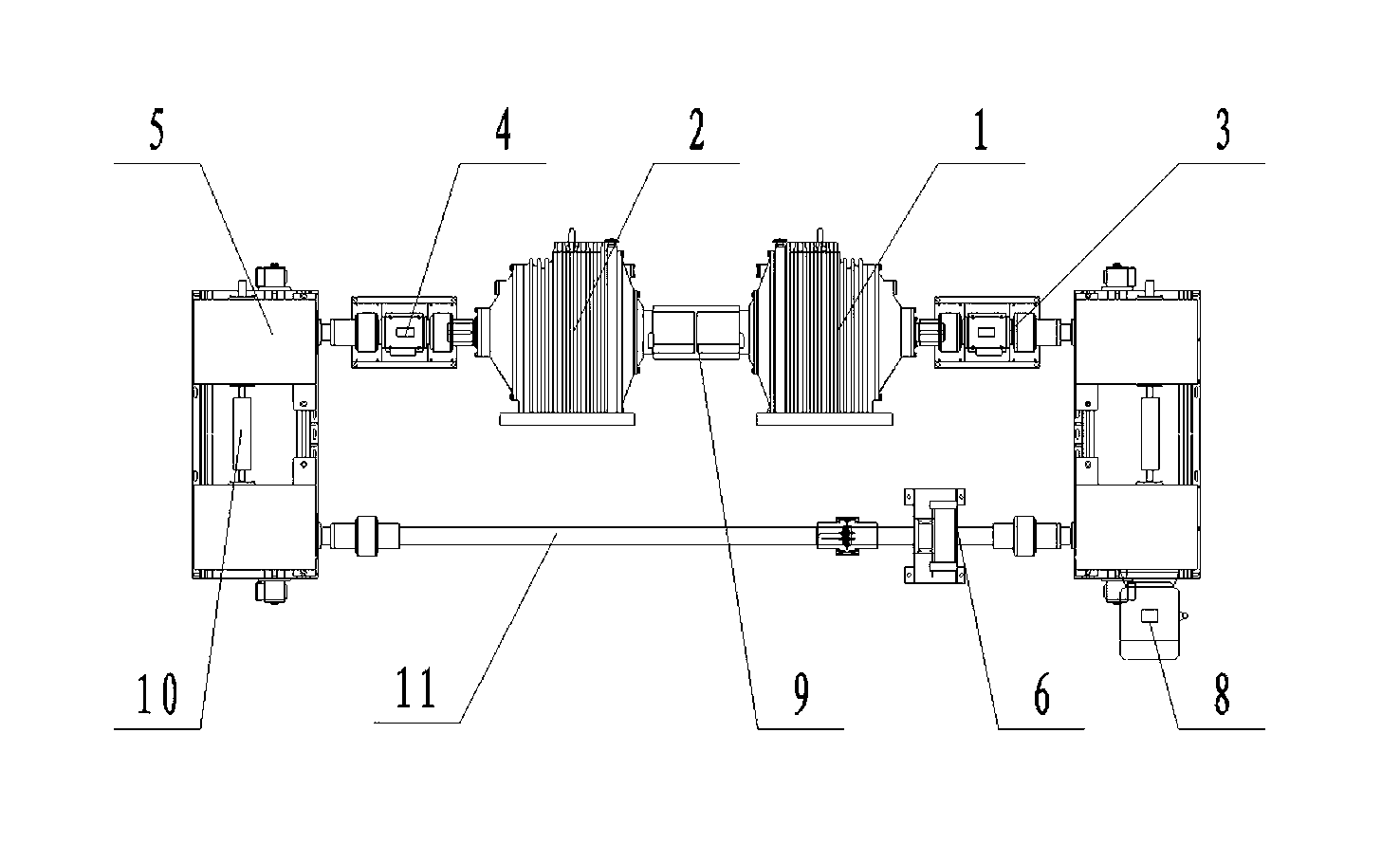 Megawatt level mechanical total power sealed gear test-bed