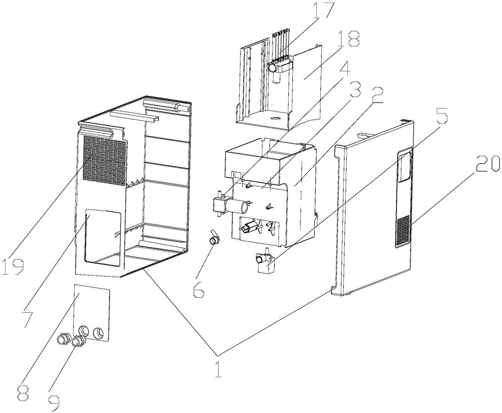 Washing type air purifier structure