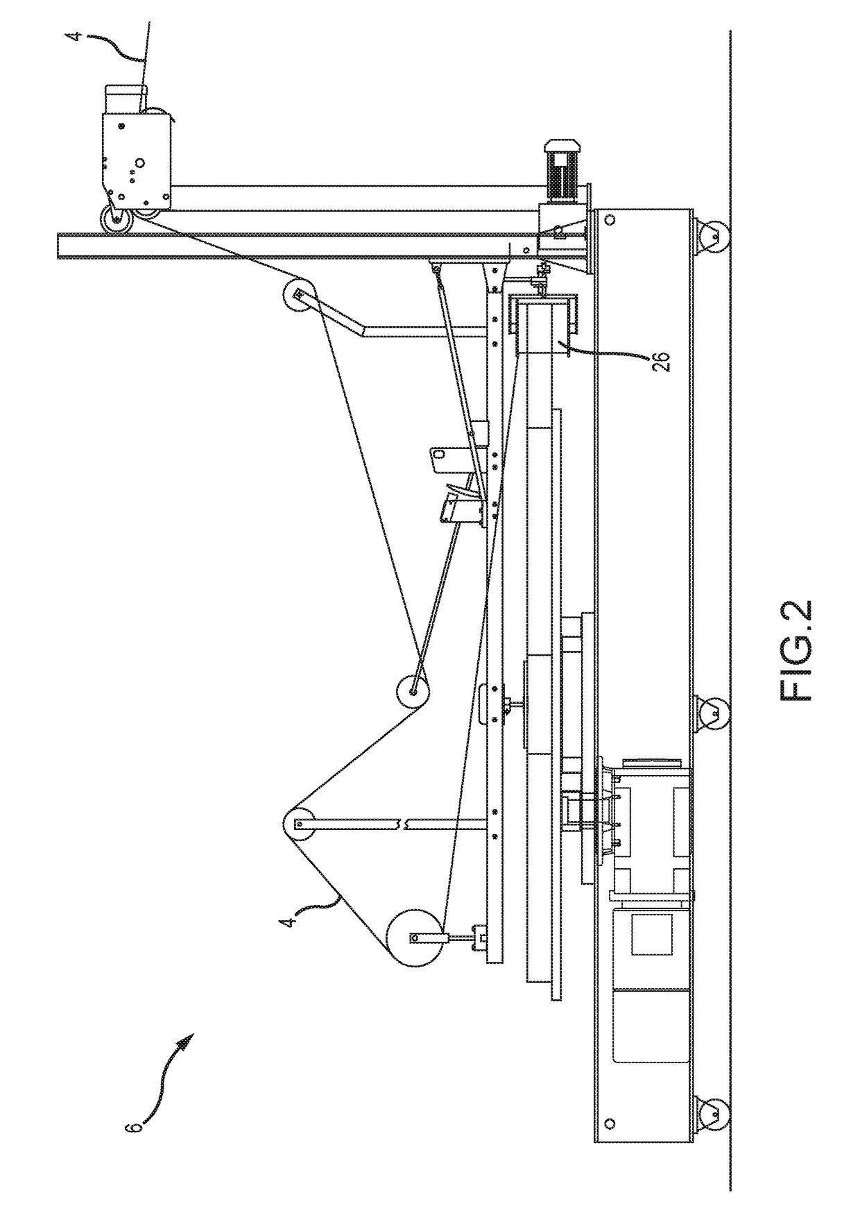 Method and apparatus for controlling the speed of a continuous sheet of material