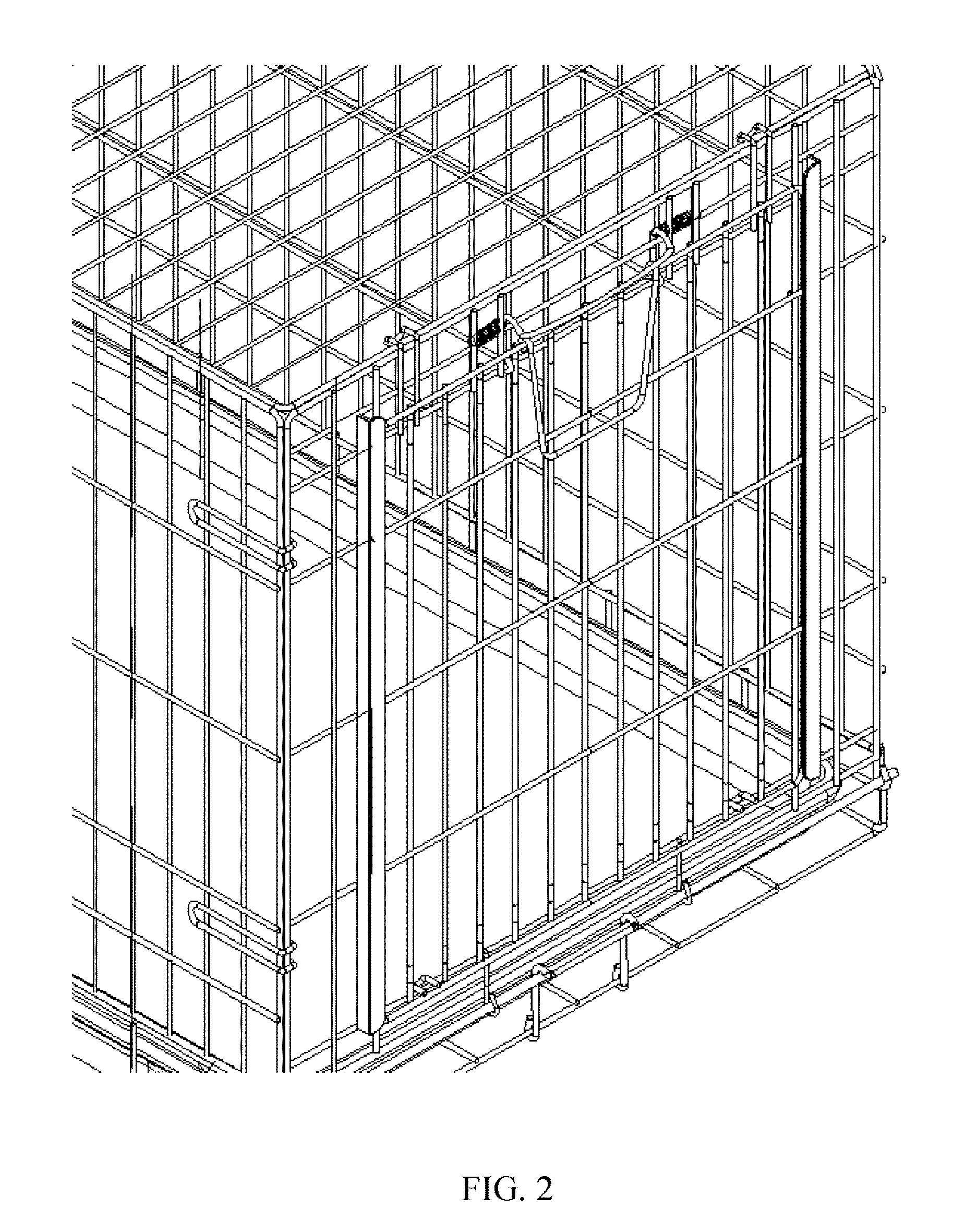 Sliding door for a metal wired pet cage