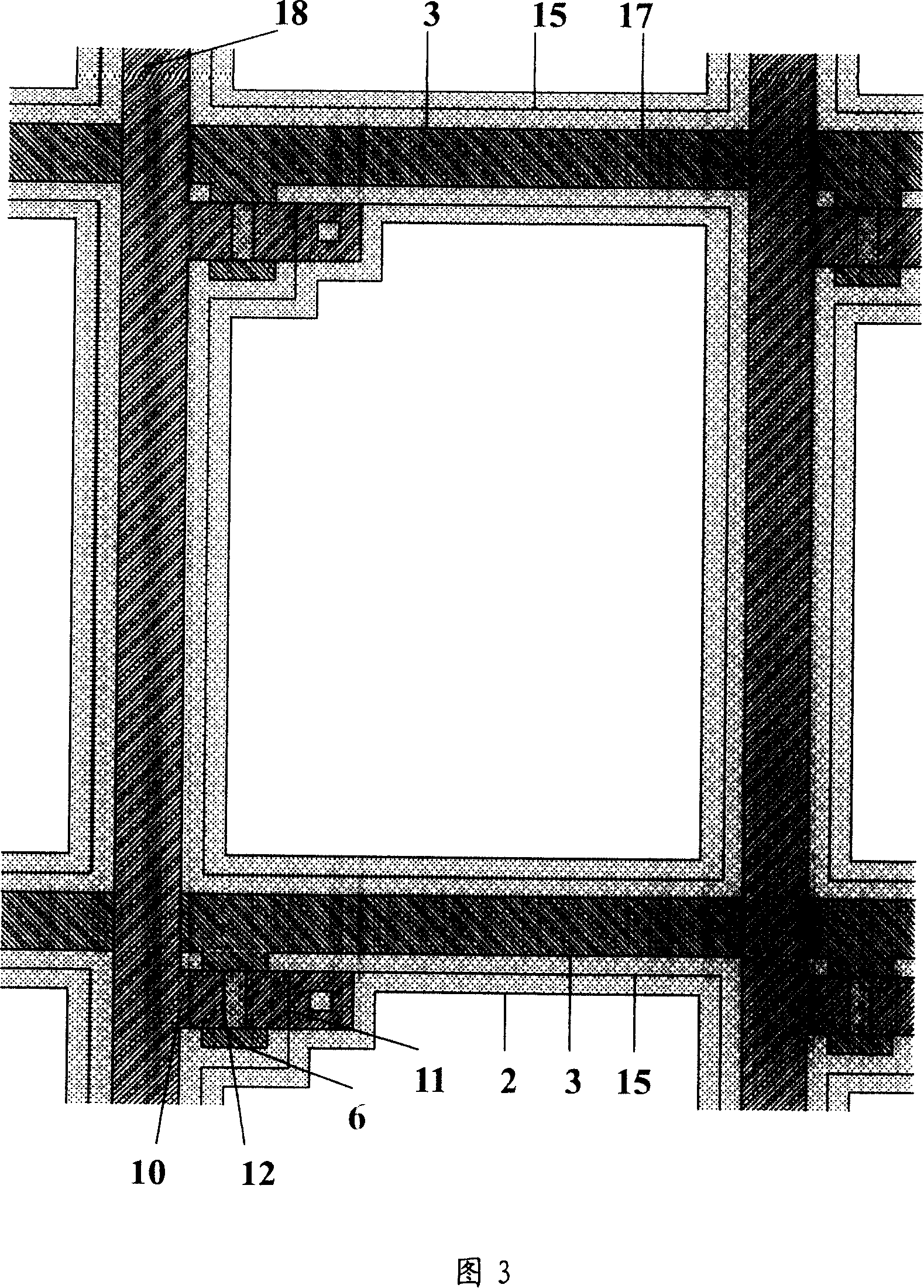 Liquid crystal display device with color film on thin-film transistor and its manufacture method