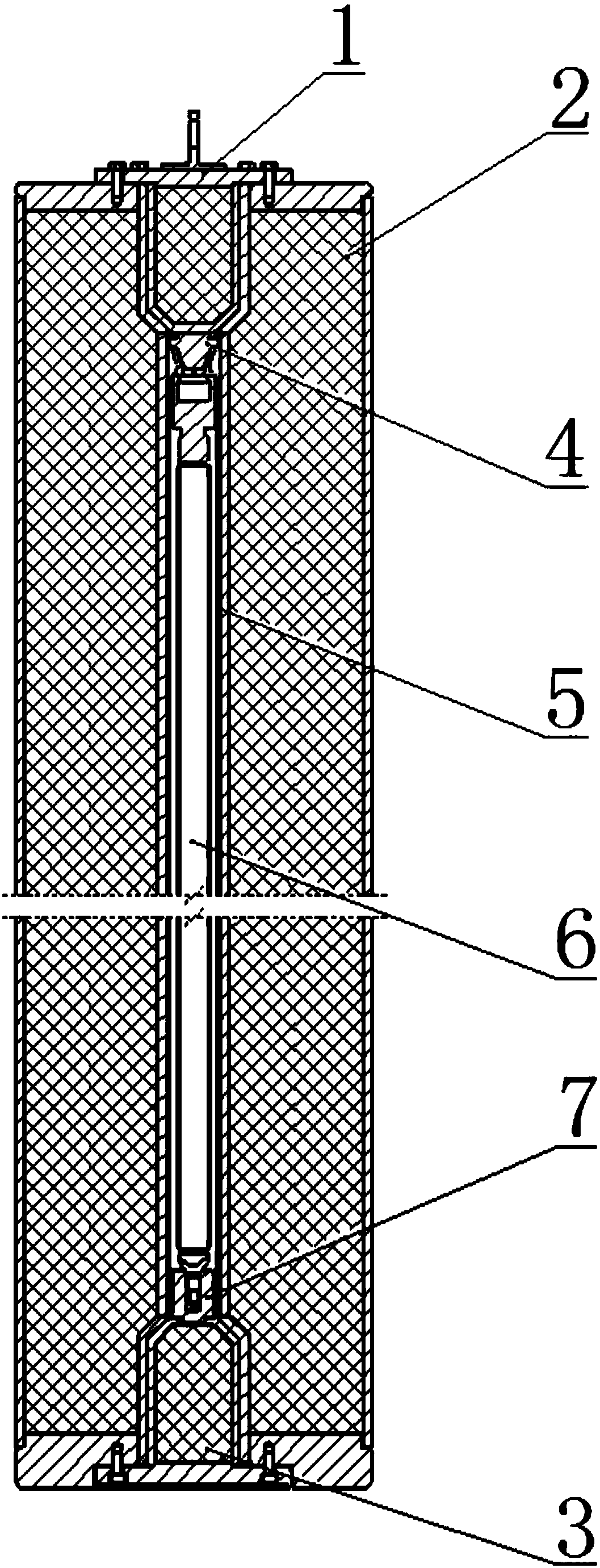 Transporting container generally used for reactor irradiation monitoring tubes