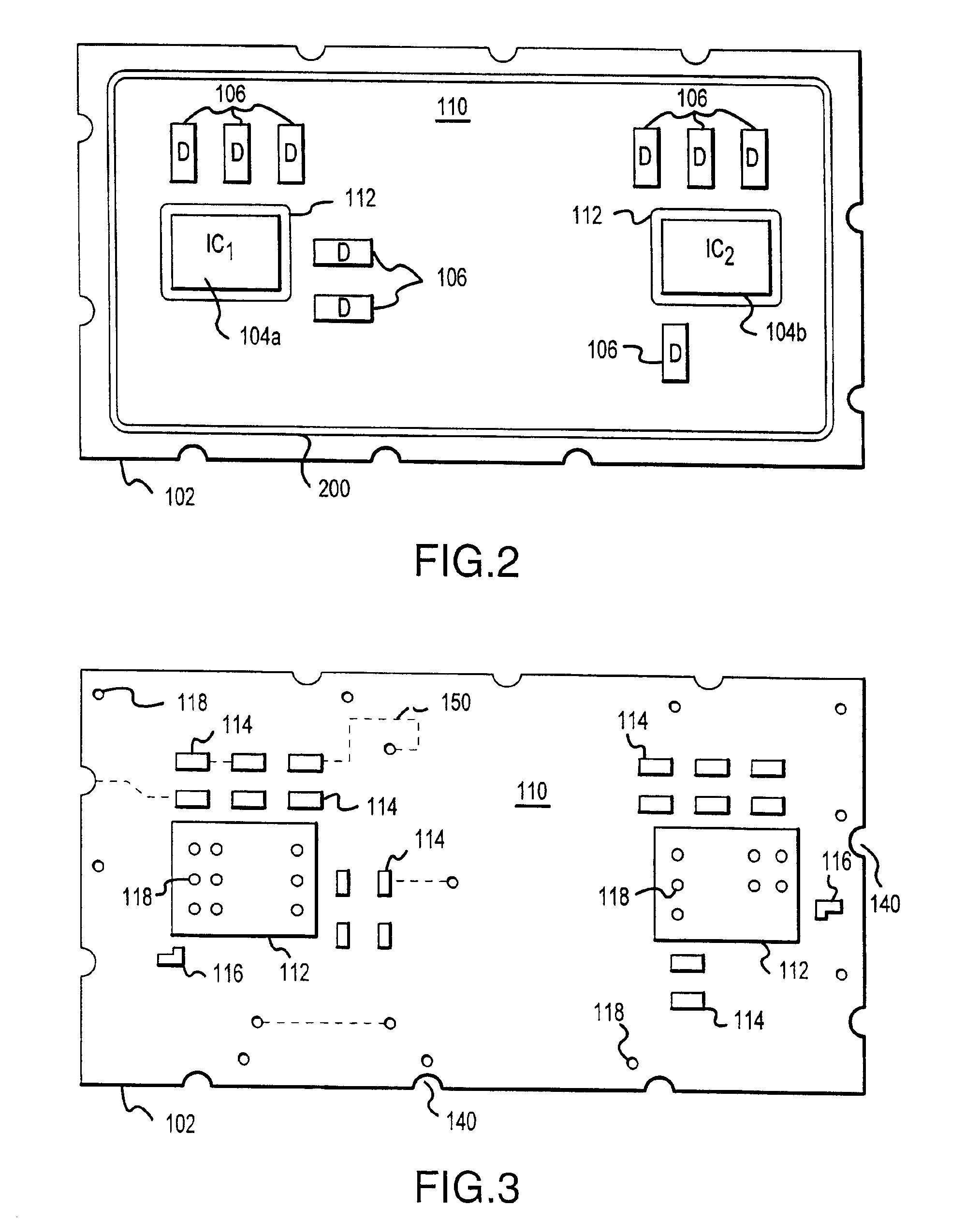 Multiple chip module with integrated RF capabilities