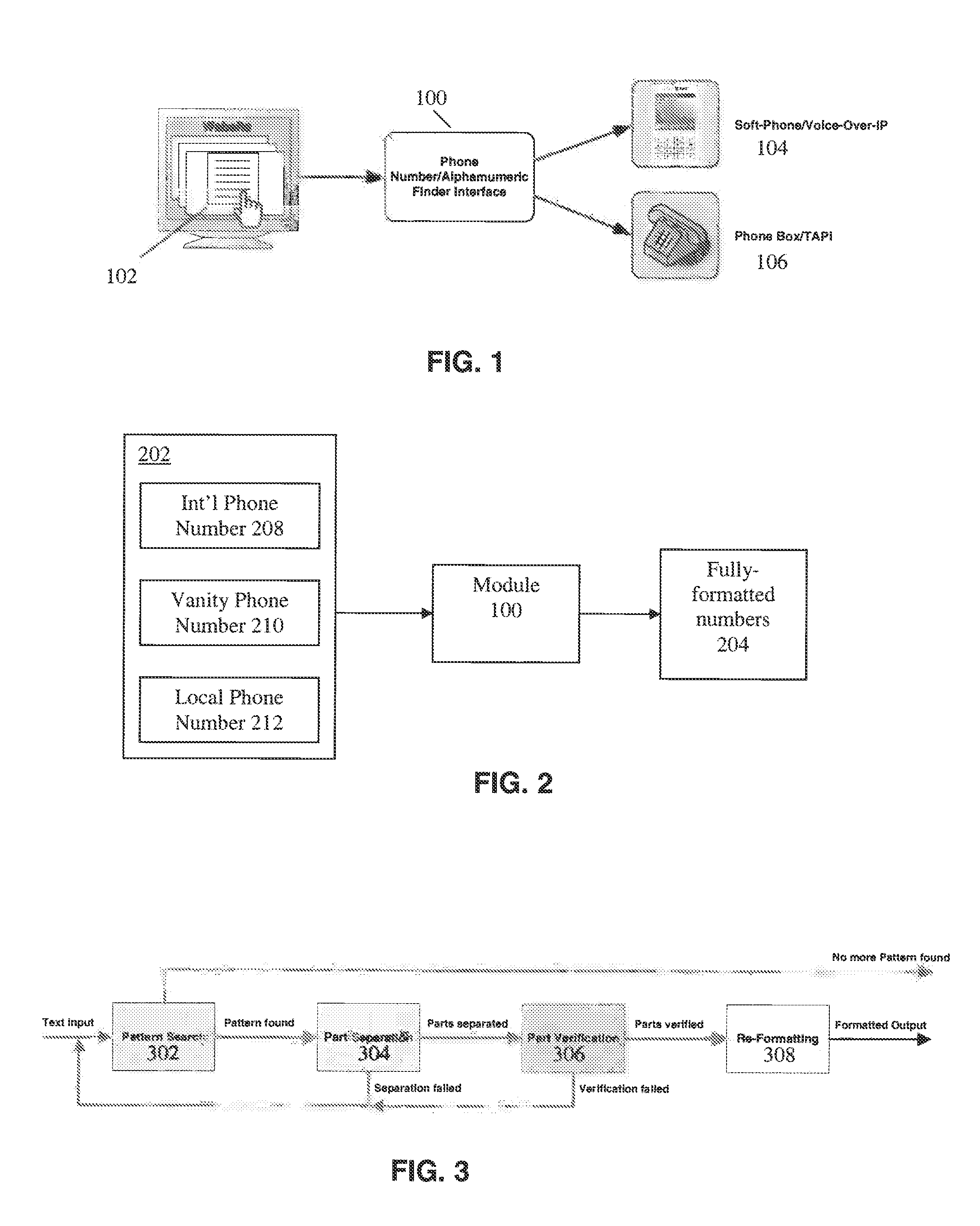 Method for Identifying Phone Numbers and Alphanumeric Sequences