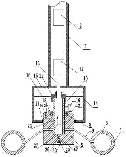 Adsorption type garbage picking-up device