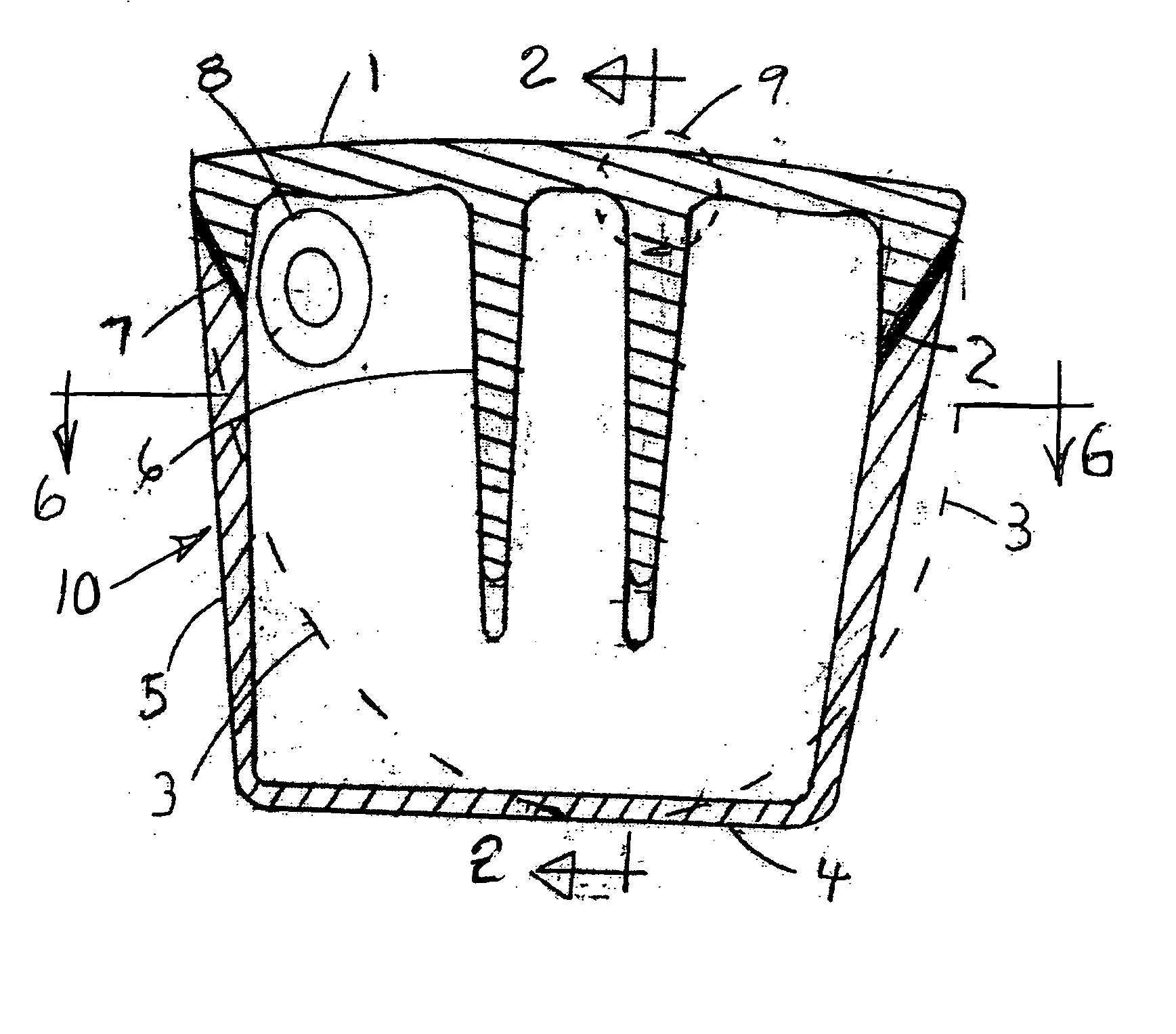 Plastic golf club head