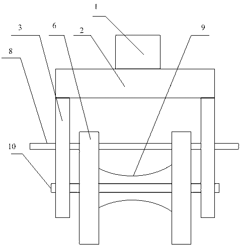 Localizable electric wire guiding pulley