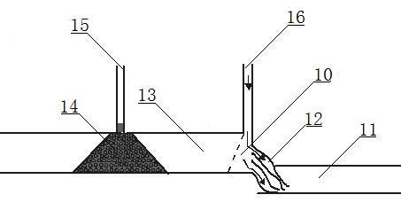 Technology for blocking mine water bursting through backflow grouting