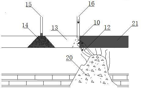 Technology for blocking mine water bursting through backflow grouting