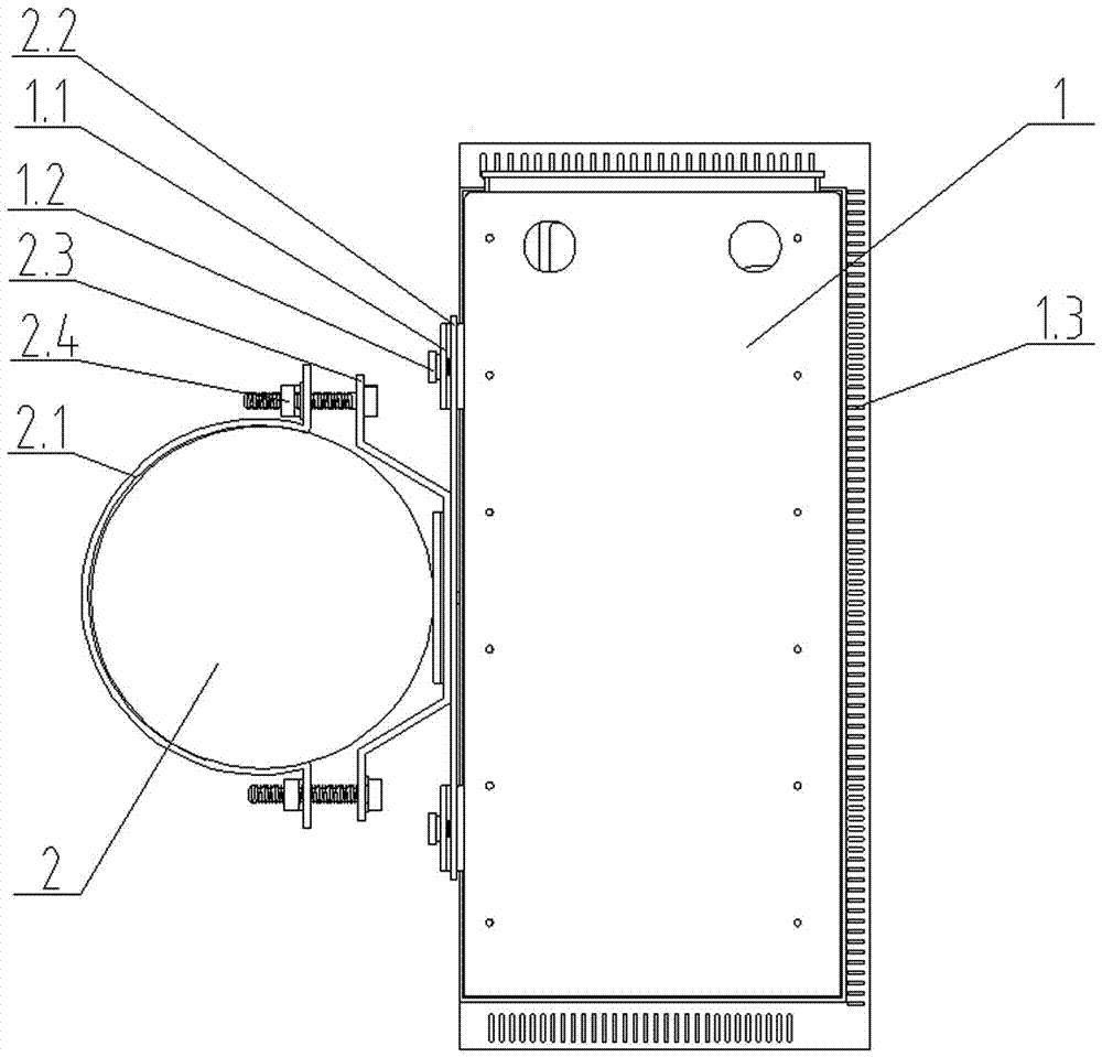 Holding pole type integrated backup power supply system