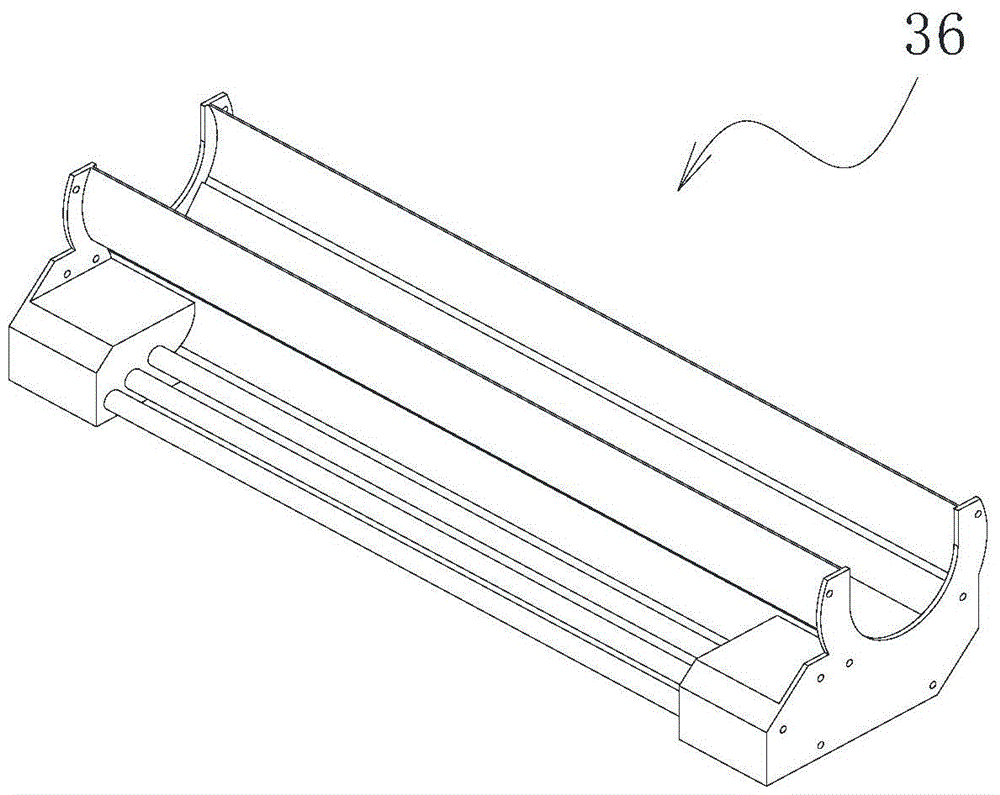 Automatic baffle device for packaging ceramic tiles