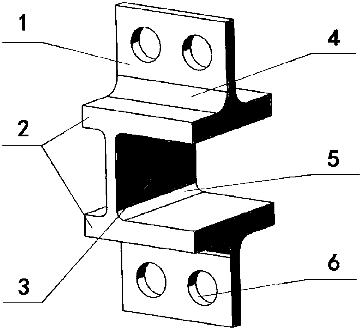 Simulation test piece and simulation design method for blade root portion of turbine