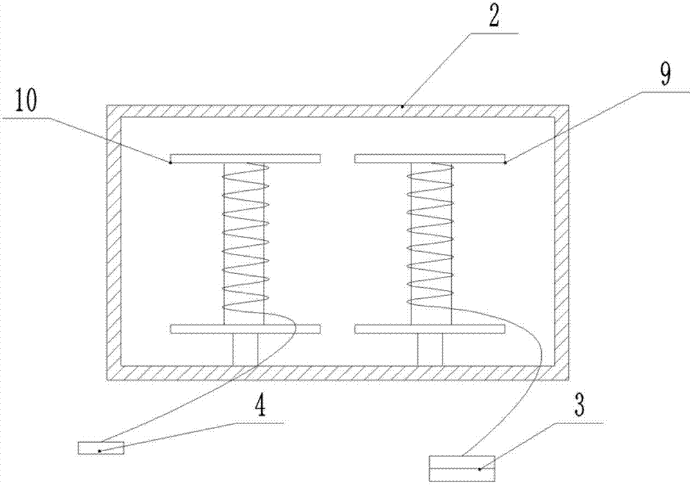 Glasses box with power supply