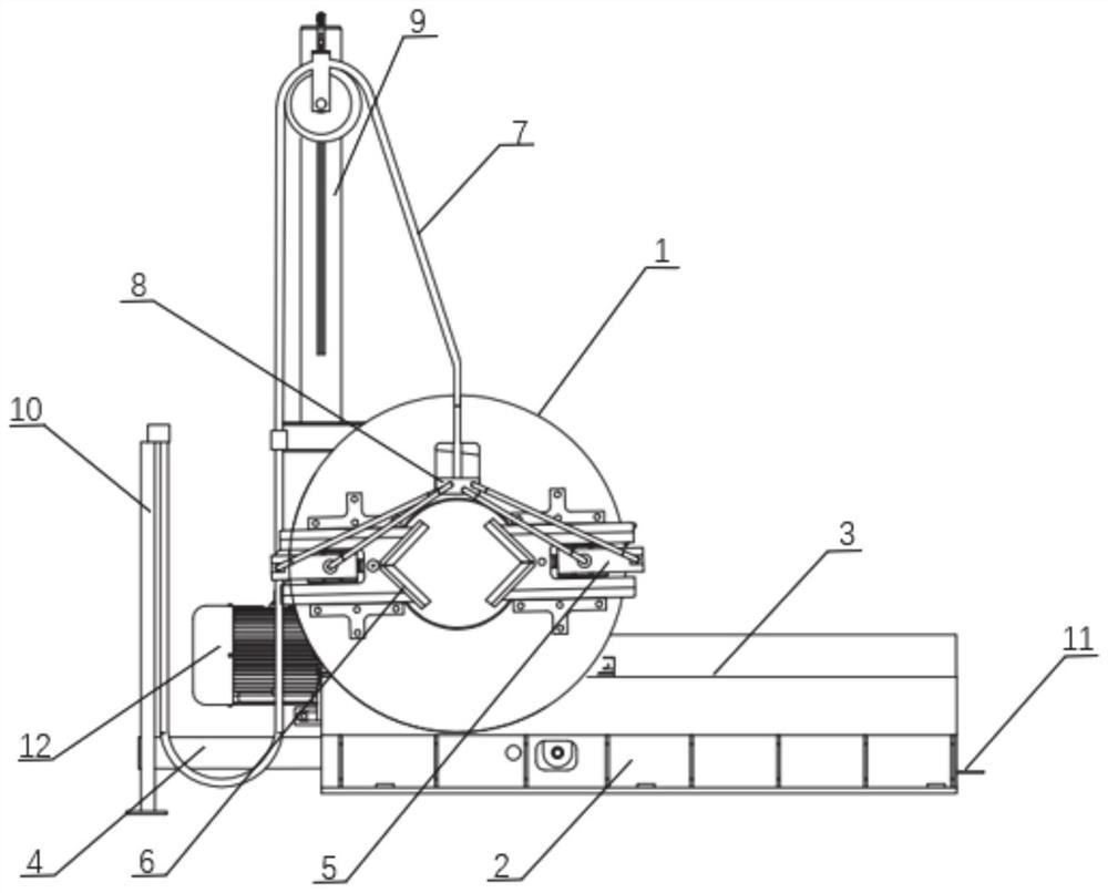 Billet overturning and straightening device