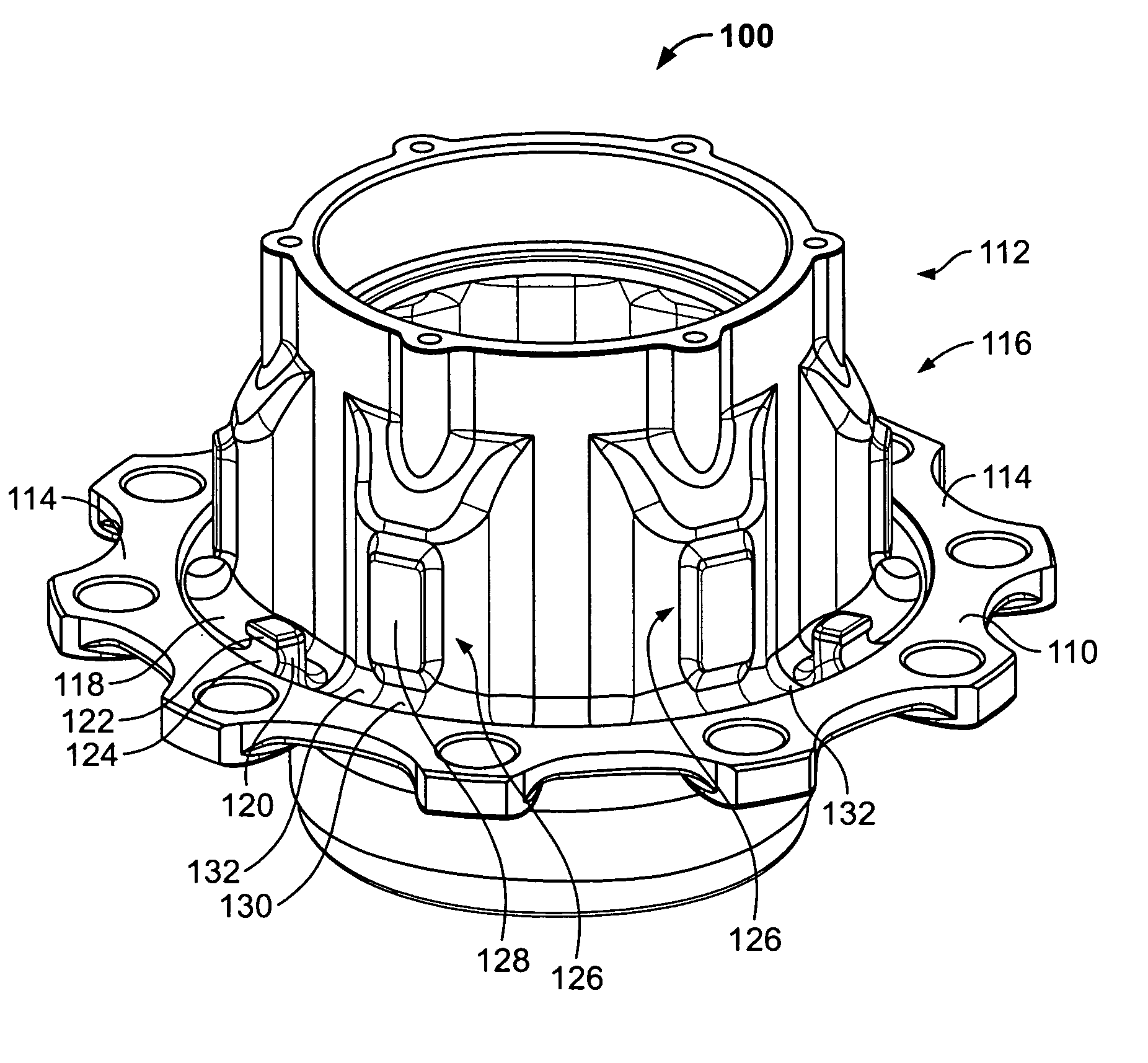 Wheel hub with improved pilot construction and a method for manufacturing