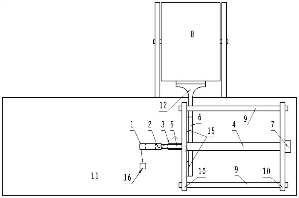 High-temperature and high-low cycle composite fatigue test system