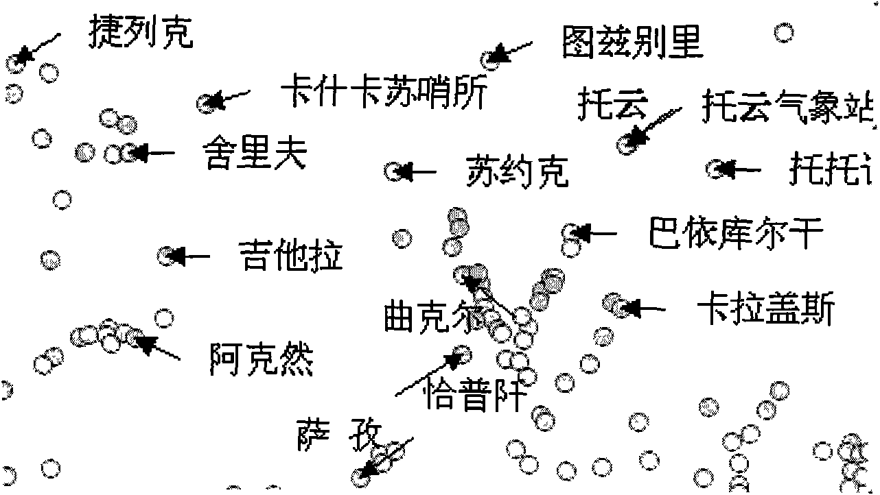 Method for drawing synchronously displayed symbols and marks of dot map layers of map