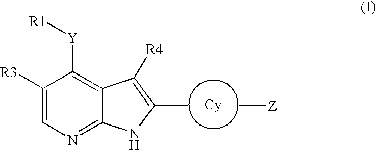 Pyrrolopyridine kinase inhibiting compounds