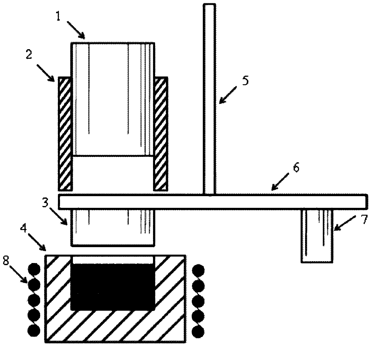 A kind of equipment and method for preparing annular hot extrusion material