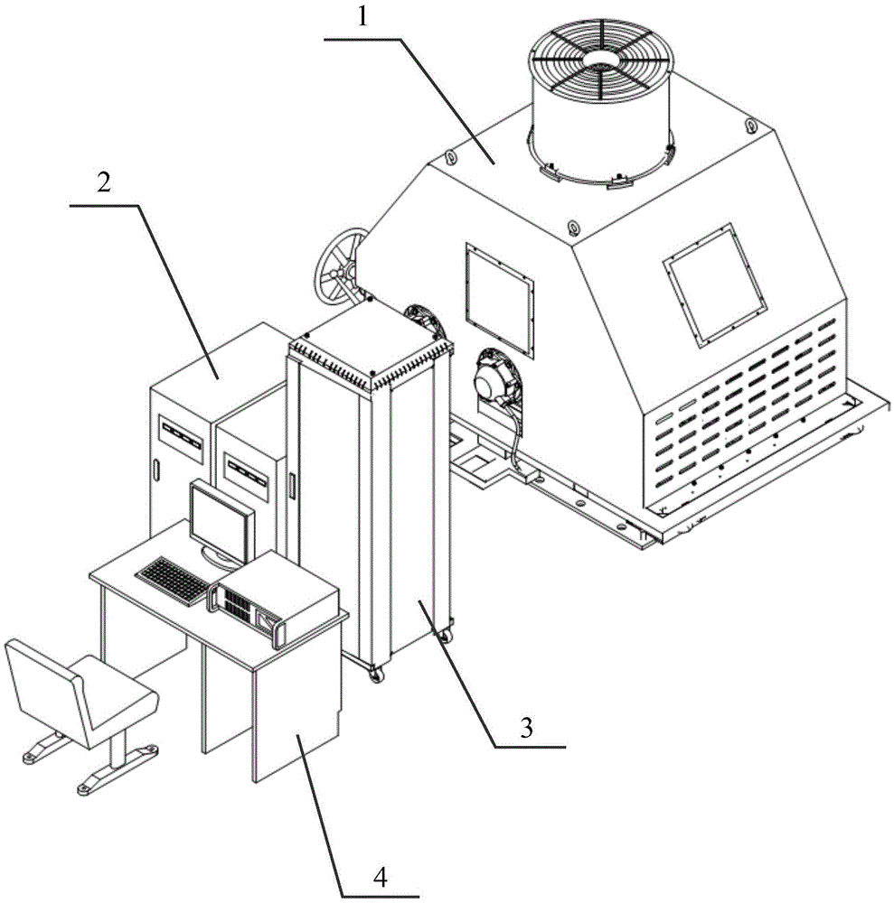 Wear test bench for shaft end grounding device of high-speed EMU (electric multiple unit) train